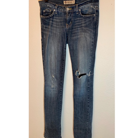Just USA: Straight legged ripped jeans 👖 - Picture 2 of 4